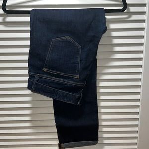 Gap real straight jeans in dark rinse